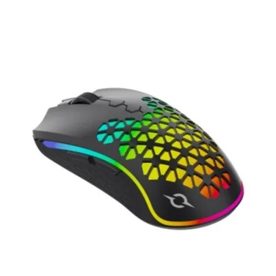 Porodo 9D Wireless-Wired RGB Gaming Mouse - Built-in Rechargeable Battery - Black